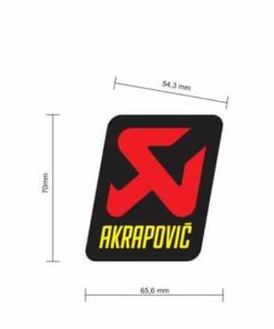 Adhesivo termoresistente 70x66 Akrapovic STICKER - P-VST4PO