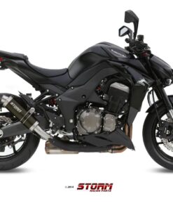 2 Silenciosos Storm GP black Kawasaki Z1000 14-19 - 74.K.039.LXSB