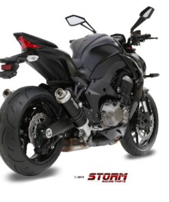 2 Silenciosos Storm GP black Kawasaki Z1000 14-19 - 74.K.039.LXSB