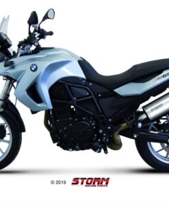 Silencioso STORM Oval Inox Negro BMW F 700 GS 12-19 - 74.B.014.LX2B