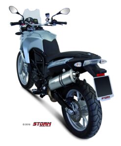 Silencioso STORM Oval Inox Negro BMW F 700 GS 12-19 - 74.B.014.LX2B