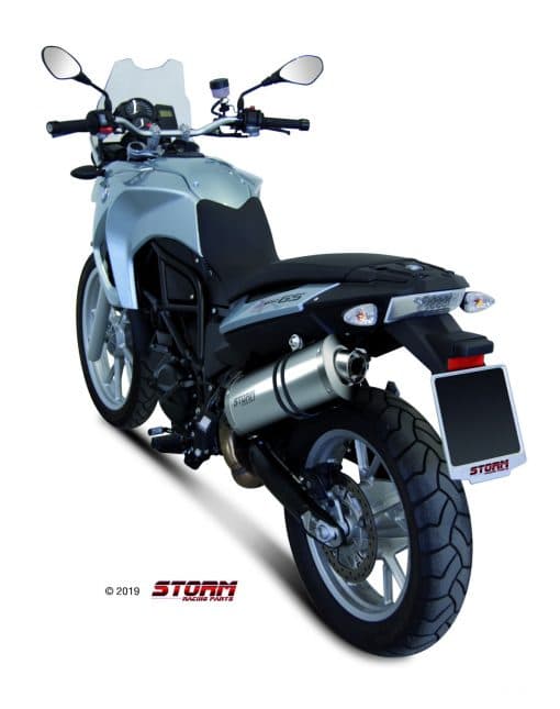 Silencioso STORM Oval Inox Negro BMW F 700 GS 12-19 - 74.B.014.LX2B