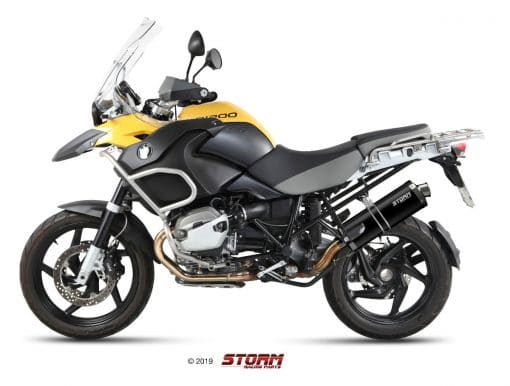 Silencioso STORM Oval Inox Negro BMW R 1200 GS 10-12 - 74.B.012.LX2B