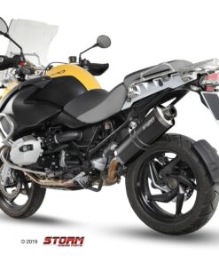 Silencioso STORM Oval Inox Negro BMW R 1200 GS 10-12 - 74.B.012.LX2B