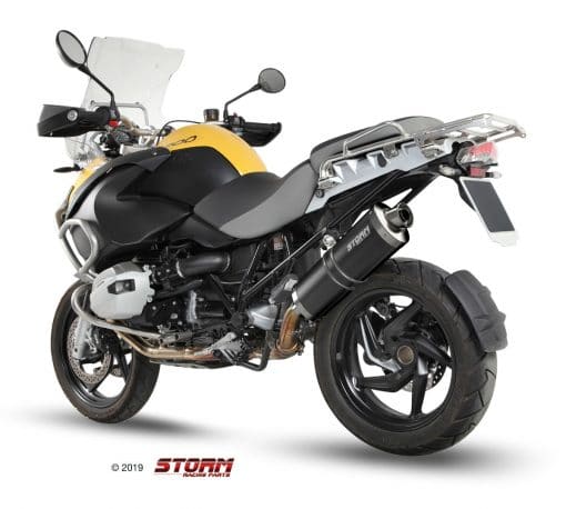 Silencioso STORM Oval Inox Negro BMW R 1200 GS 10-12 - 74.B.012.LX2B