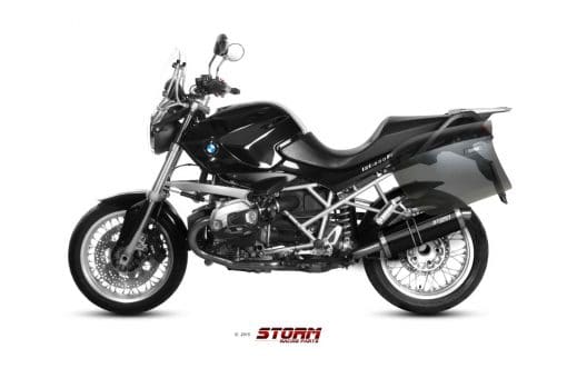 Silencioso STORM Oval Inox Negro BMW R 1200 R 11-14 - 74.B.028.LX2B