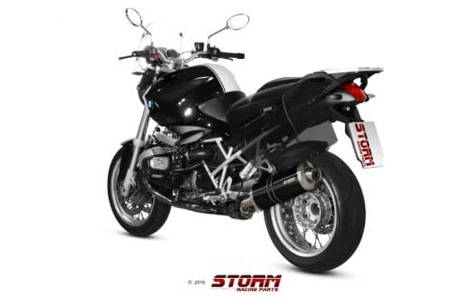 Silencioso STORM Oval Inox Negro BMW R 1200 R 11-14 - 74.B.028.LX2B