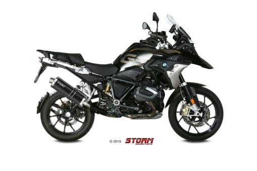 Silencioso STORM Oval Inox Negro BMW R 1250 GS/Adventure 2019 - 74.B.034.LX2B