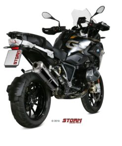 Silencioso STORM Oval Inox Negro BMW R 1250 GS/Adventure 2019 - 74.B.034.LX2B