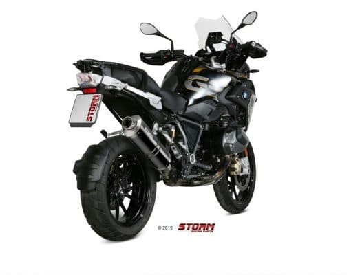 Silencioso STORM Oval Inox Negro BMW R 1250 GS/Adventure 2019 - 74.B.034.LX2B