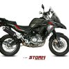 Silencioso STORM Oval Inox Negro Benelli TRK 502 X 18-19 - 74.E.004.LX2B