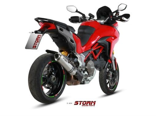 Silencioso STORM Oval Inox Ducati Multistrada 1200 15-17 - 74.D.034.LX1