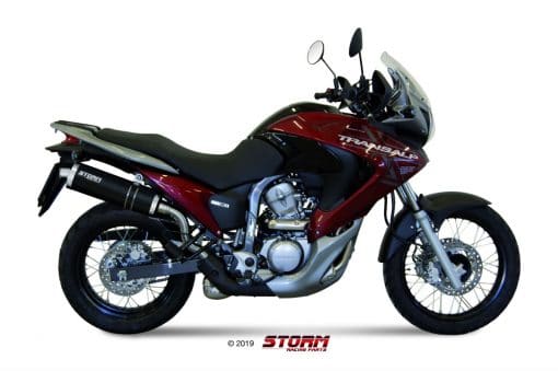 Silencioso STORM Oval Inox Negro Honda XLV TRANSALP 700 08-13 - 74.H.040.LX1B