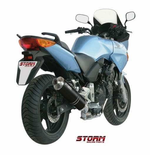 Silencioso STORM Oval Inox Negro Honda CBF 600 04-10 - 74.H.026.LX1B