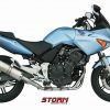 Silencioso STORM Oval Inox Honda CBF 600 04-10 - 74.H.026.LX1