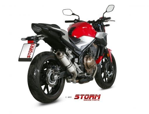 Silencioso Storm GP Inox Honda CB500F 2019 - H.075.LXS