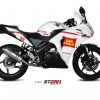 Sistema Completo Storm Oval Inox Honda CBR 125 R 11-16 - 74.H.060.LX1