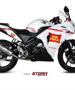 Sistema Completo Storm Oval Inox Honda CBR 125 R 11-16 - 74.H.060.LX1