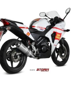 Sistema Completo Storm Oval Inox Honda CBR 125 R 11-16 - 74.H.060.LX1