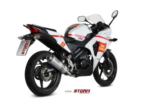 Sistema Completo Storm Oval Inox Honda CBR 125 R 11-16 - 74.H.060.LX1