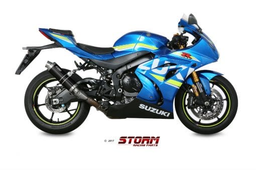 Silencioso Storm GP Inox Negro Suzuki GSX-R 1000 17-19 - 74.S.050.LXSB