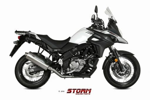 Silencioso Storm Oval Inox Suzuki DL V-STROM 1000 14-19 - 74.S.042.LX2