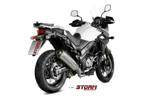 Silencioso Storm Oval Inox Suzuki DL V-STROM 1000 14-19 - 74.S.042.LX2