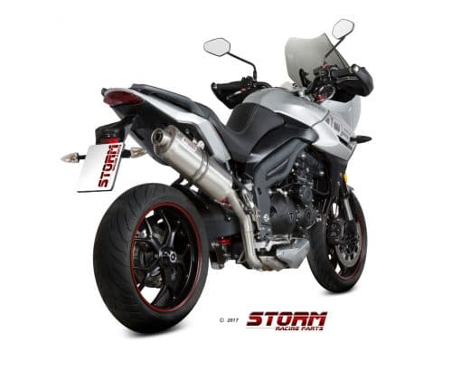 Silencioso STORM Oval Inox Triumph Tiger 1050 Sport 17-19 - 74.T.014.LX2