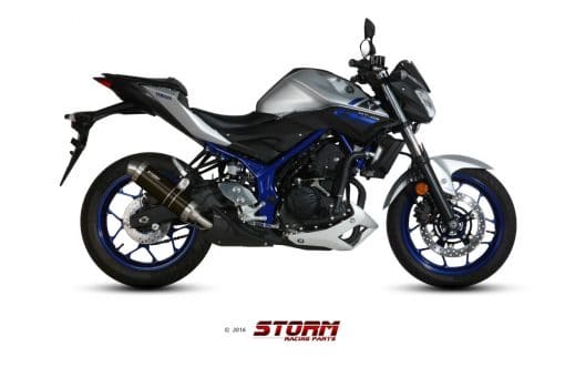 Silencioso Storm GP Inox Negro Yamaha MT-03 16-19 - 74.Y.055.LXSB