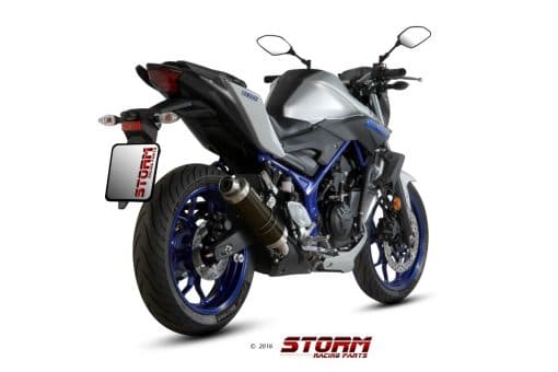 Silencioso Storm GP Inox Negro Yamaha MT-03 16-19 - 74.Y.055.LXSB