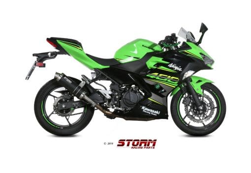 Silencioso Storm GP black Kawasaki Ninja 400 18-19 - 74.K.047.LXSB