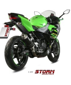 Silencioso Storm GP black Kawasaki Ninja 400 18-19 - 74.K.047.LXSB