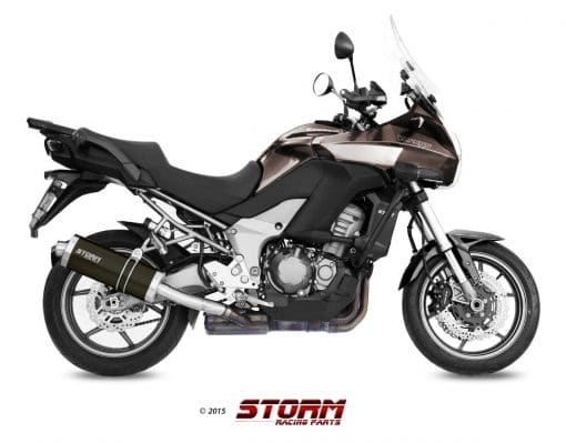 Silencioso Storm Oval black Kawasaki Versys 1000 12-14 - 74.K.034.LX2B