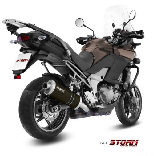 Silencioso Storm Oval black Kawasaki Versys 1000 12-14 - 74.K.034.LX2B