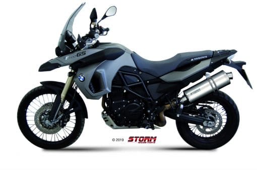 Silencioso Storm oval inox BMW F800GS 08-17 - 74.B.007.LX2