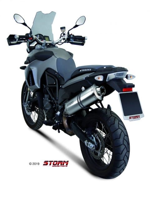 Silencioso Storm oval inox BMW F800GS 08-17 - 74.B.007.LX2