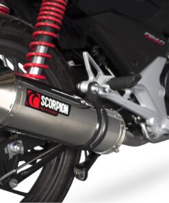 Sistema completo Scorpion Oval inox Honda CB125F 15-17 - EHA171SEO