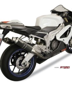 2 Silenciosos STORM GP Inox Negro Aprilia RSV 1000 04-08 - 74.A.004.LXSB