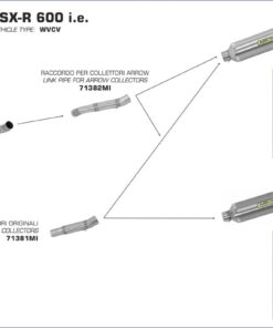 Colector racing Arrow Suzuki GSX-R 600 08-10 - 71334MI