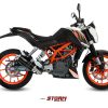 Sistema completo STORM GP Inox Negro KTM Duke 390 13-16 - 74.KT.012.LXSB