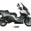 Silencioso MIVV Oval Negro con tapa de carbono KYMCO XCITING 400I 13-18 - O.010.LVC