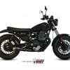 2 Silenciosos MIVV Ghibli S Negro Moto Guzzi V9 Bobber/Roamer 2016 - M.011.SGB