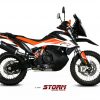 Silencioso STORM GP Inox Negro KTM 790 ADVENTURE/R 19-20 - 74.KT.021.LX2B