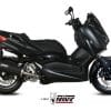 Silencioso MIVV Mover Inox Barnizado Negro Yamaha X-MAX 300 17-20 - MV.YA.0001.LV