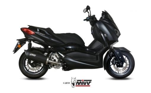 Silencioso MIVV Mover Inox Barnizado Negro Yamaha X-MAX 300 17-20 - MV.YA.0001.LV