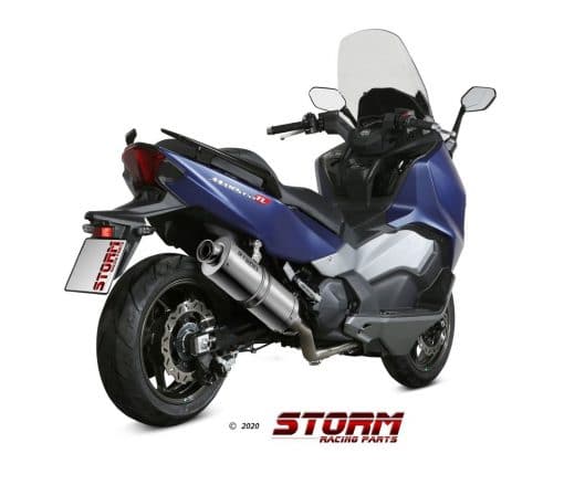 Sistema completo STORM Oval Inox SYM Maxsym 500 TL - 74.SY.002.LX2