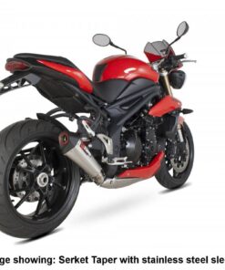 Escape Scorpion Serket cónico titanio Triumph Speed Triple 1050 11-15 - RTR70SETEO