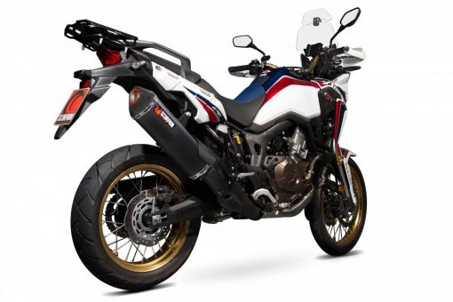 Escape Scorpion Serket paralelo negro cerámica Honda CRF1000L Africa Twin 15-19 - RHA173BCER