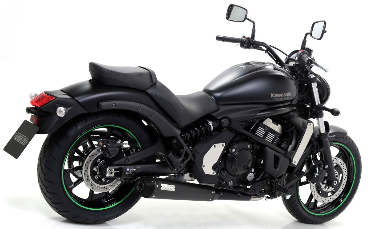 Silencioso Arrow Rabel negro Kawasaki Vulcan S 650 17-20 - 74505RBN |  Fgmotostore