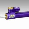 Amortiguador de dirección lineal 75mm invertido Morado Hyperpro